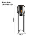 Ljojo Luxury Glass Floor Lamp LED Bedside Table Light Modern Nordic Minimalist Style