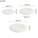 Ljojo Matte Wave Ceramic Dessert Plate Set - Molecular Cuisine Tableware