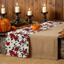 Halloween Rose Table Runner by Ljojo: Festive Farmhouse Decor for Parties & Weddings