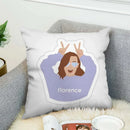 Ljojo Luxury 45x45 Pillow Cover for Bed, Sofa & Car - Decorative Cushion Cover