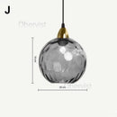 Modern Glass Chandelier Led Pendant Light - Colorful Nordic Hanging Lamp by Ljojo