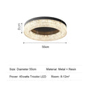 Ljojo Luxury LED Resin Pendant Light for Dining Room, Living Room, Bedroom