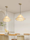 Handcrafted French Cream Chandelier Pendant Lampshade for Bedroom & Dining Room by Ljojo