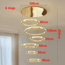 Ljojo Luxury Crystal Chandelier Pendant Light Gold Chrome Finish Modern Living Room Lighting