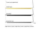 Aluminum Pendant Lights Black Creative Long Strip Hanging Lamps Living Room Office LED Hanging Lamp