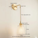 Ljojo Minimalist LED Wall Lamp with Pull Chain Switch