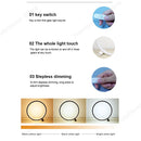 Ljojo LED Circular Ring Table Lamp Dimmable Night Light for Home and Hospitality