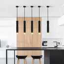 Ljojo Metal Bullet Pendant Chandelier for Bedroom Dining Kitchen GU10 Lustre Light