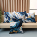 Blue Marble Texture Pillowcase: Ljojo Nordic Style Sofa Cushion Cover