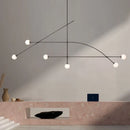 Nordic Designer Glass Chandelier Pendant Light for Living Room - Modern Ljojo Light Fixtures