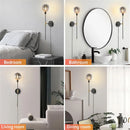 Ljojo 150mm Smoke Grey Glass Ball Lampshade for Living Room
