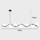 Nordic Minimalist LED Pendant Light | Glass Ball Chandelier for Living Dining Room | Ljojo