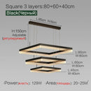 Nordic Square Pendant Lights Dimmable for Living Room - Ljojo
