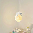 Ljojo 3D Moon Rabbit Night Light Bear Lamp - Children's Room Hanging Pendant