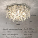 Modern Luxury K9 Crystal LED Ceiling Chandelier - Bedroom Living Room Kitchen Island Lighting by Ljojo