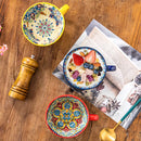 Ljojo 13.5 oz Bohemian Morning Tea Ceramic Coffee Mug for Family, Colleagues, Teachers, Wives, Husbands