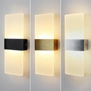 LED Touch Sensor Wall Lamp Black Modern Nordic Bedroom Living Room Sconce by Ljojo
