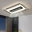 Ljojo Modern Quiet Ceiling Fan with Led Light Control for Bedroom and Living Room