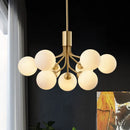 Glass Bubble Chandelier Shade LED Pendant Light Modern Bedroom Living Room Lighting by Ljojo