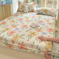 Ljojo 100% Cotton Mattress Protector Cover - Single Piece, Non-slip, Dustproof