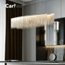 Nordic Postmodern Art Chandelier Luxury Tassel Designer LED Decorative Lamps by Ljojo