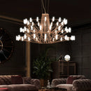 Ljojo Luxury LED Iron Wire Chandelier for Living & Dining Room