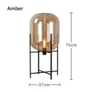 Ljojo Luxury Glass Floor Lamp LED Bedside Table Light Modern Nordic Minimalist Style
