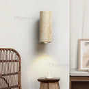 Ljojo Travertine Wall Light LED Bedroom Sconce - Wabi Sabi Decor for Living Room & Corridor