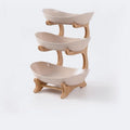 Ljojo 2/3 Layer Wooden Dinnerware Set - Partitioned Fruit Bowl, Candy Trays, Salad Bowl