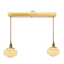 Ljojo Milky Glass LED Pendant Light: Nordic Home Decor with Copper Socket