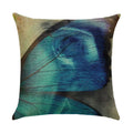 Ljojo Linen Butterfly Flower Sofa Cushion Cover 45*45 - Home Decor Printed Pillow Case
