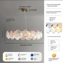 Ljojo Luxury Glass Crystal Chandelier for Living Room, Bedroom, and Study