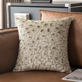 Ljojo 3D Leopard Print Sherpa Pillow Cover 18x18 Inch in Various Colors
