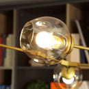 Modern Glass LED Chandelier Hanging Light Fixture for Living Room Dining Kitchen Bedroom by Ljojo