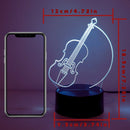 3D Violin Night Light for Bedroom Study Studio Decoration | Perfect Gift from Ljojo