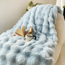 Ljojo Long Fur Rabbit Plush Blanket