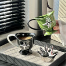Ljojo 12oz Ceramic Breakfast Mug - Nordic Style Black Green Couple Coffee Cup