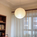 Japanese Wabi Sabi Wind Round Rice Paper Pendant Light Chandelier by Ljojo