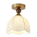 French Corridor Fabric Aisle Lights Medieval Style Retro Entrance Romantic Cloakroom Balcony Wood Ceiling Lamp by Ljojo