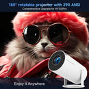 Ljojo™ Magcubic HY300 Pro 4K Android Projector 290ANSI Dual Wifi BT5.0 LED Home Theater