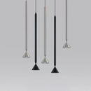 Black Silver Adjustable Wire Art Deco Chandelier for Dining Room by Ljojo