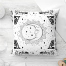 Ljojo Mandala Sun Moon Pillowcase: Bohemian Sofa Cushion Cover