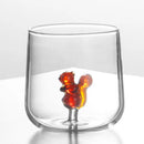 Ljojo 3D Cartoon Animal Glass Cup - Cute Single Layer Cup for Water, Coffee, Juice
