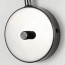 Ljojo Marble Stone LED Wall Sconce, Rotatable Switch, White Glass, Carbon Steel