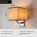 Ljojo Minimalist Fabric LED Wall Lamp for Bedroom and Living Room