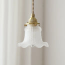 Ljojo Modern 4w LED Glass Copper Hanging Lamp White Pendant Light Fixtures