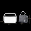 Ljojo 304 Stainless Steel Insulated Lunch Box Microwave Safe for Students at Work