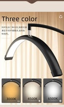 Ljojo Modern Moonlight With Storage Tray Semi Circular Floor Light Eyelash Makeup LED Fixture