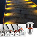 Ljojo Mini LED Stainless Steel Pool Underwater Light - Waterproof Deck Spotlight for Garden & Pathway
