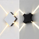 Ljojo LED Wall Lamp Modern Star Cross Design Bedroom Living Room Light